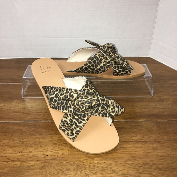 a new day Shoes - A New Day Leopard Print Sandals/Slides